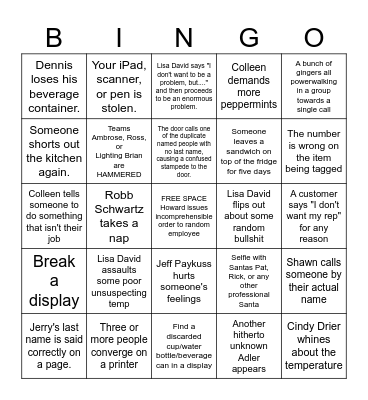 Kurt S Adler Show Bingo Card