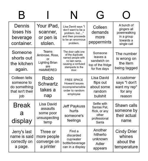 Kurt S Adler Show Bingo Card