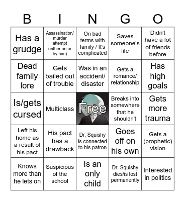 Luciano lore bingo Card