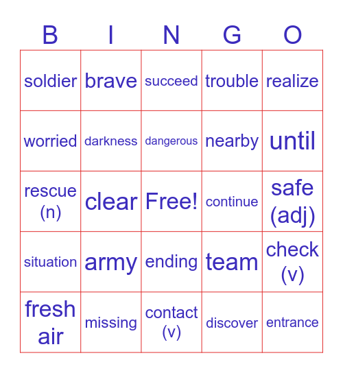 NDA p 74-75 Bingo Card