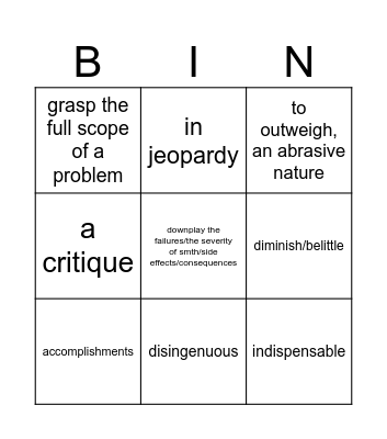 Bingo Card