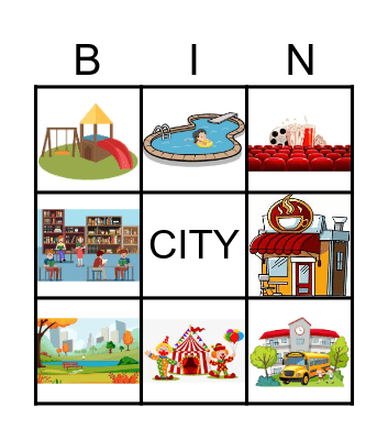 Places Bingo Card