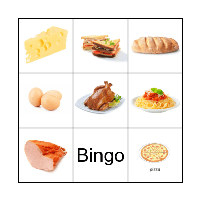 FOOD Bingo Card