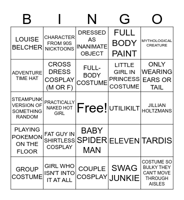 NYCC Bingo Card