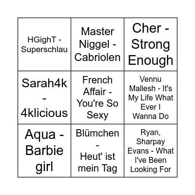 Maxi's Maximal Edition Bingo Card