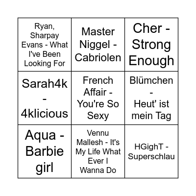 Maxi's Maximal Edition Bingo Card