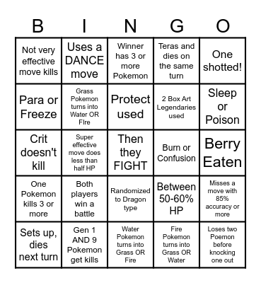 Then we react bingo Luke Types Bingo Card