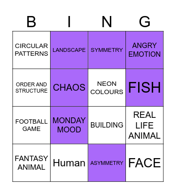 Bingo card photo challenge Bingo Card