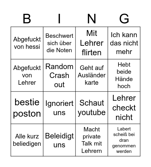 Leen Bingo Card