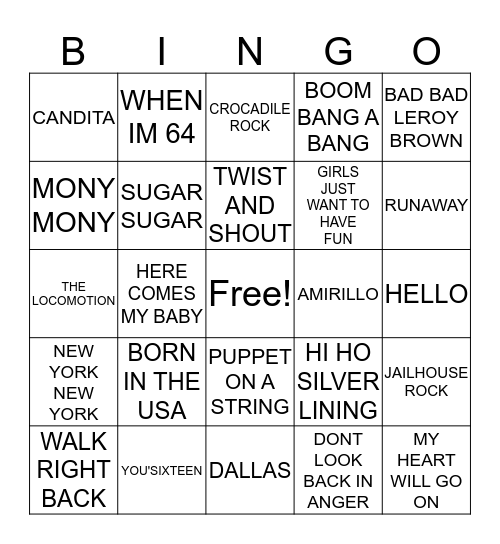 MALAGA Bingo Card