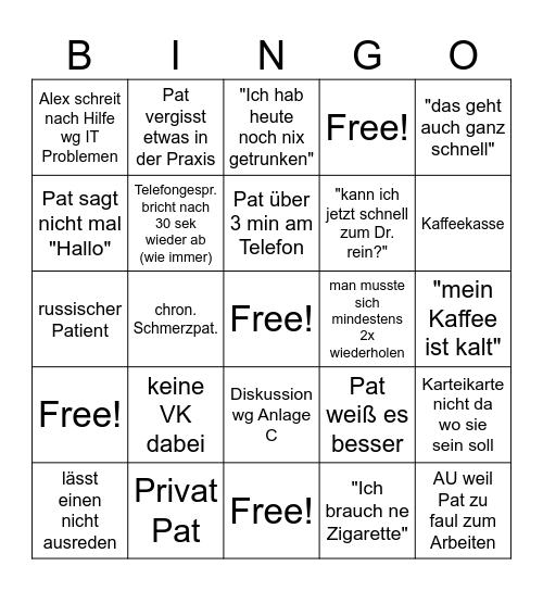 21.01.2025 Bingo Card