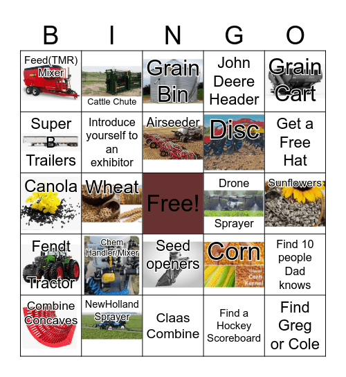 Ag Days Bingo Card