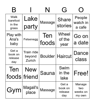 2025 Bingo Card