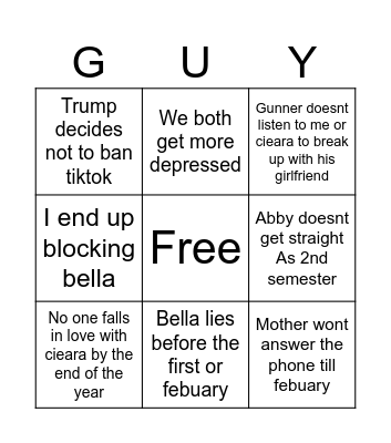 2025 Bingo card Bingo Card