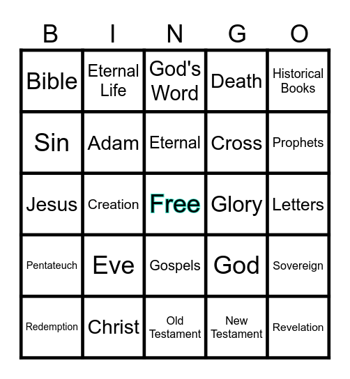 BIBLE BINGO Card