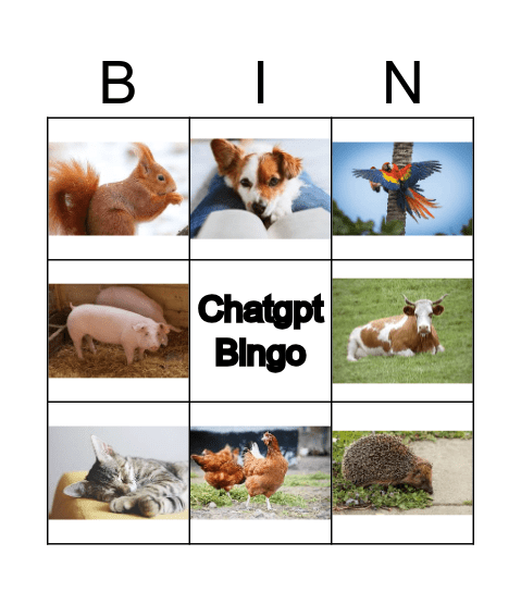 Chatgpt Bingo Card