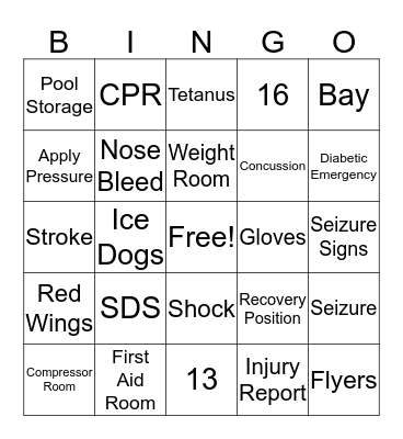 Inservice Bingo Card
