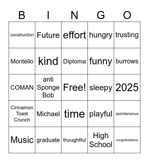 Bingo Card