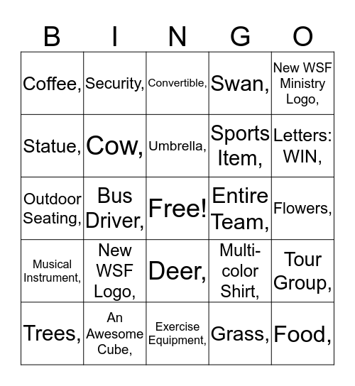 1 2 3 WIN! Bingo Card
