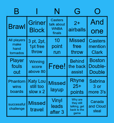 Vinyl v. Phantom Bingo Card