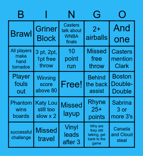 Vinyl v. Phantom Bingo Card