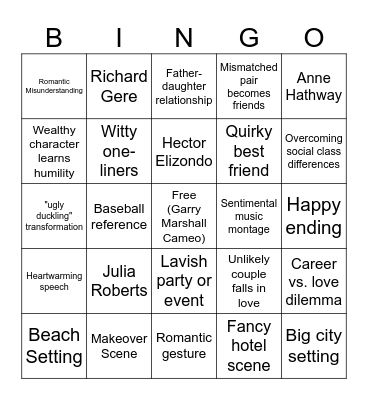 Garry Marshall BINGO Card