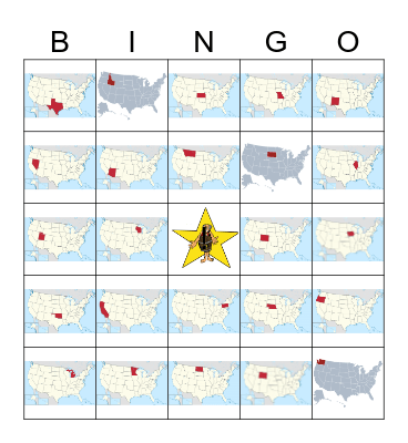 States Bingo Card