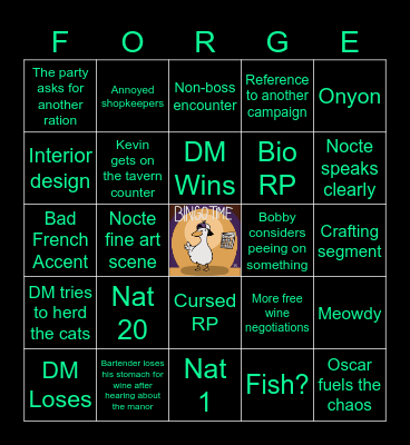 Fiendish Forge: Paw Patrol (Ep 10): "Frantic Fishing" Bingo Card