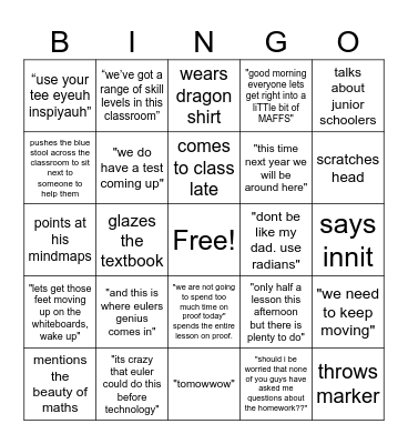 mollitt bingo Card
