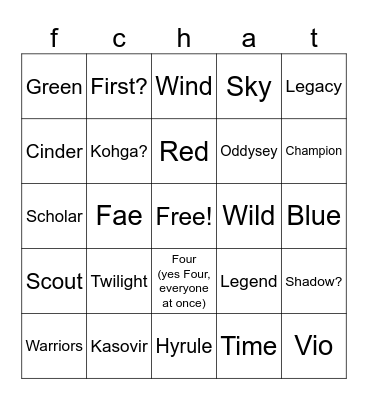 calamity's death wheel Bingo Card