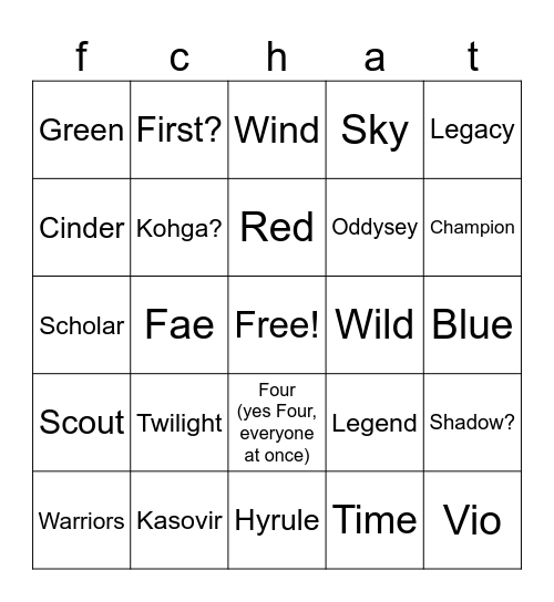 calamity's death wheel Bingo Card