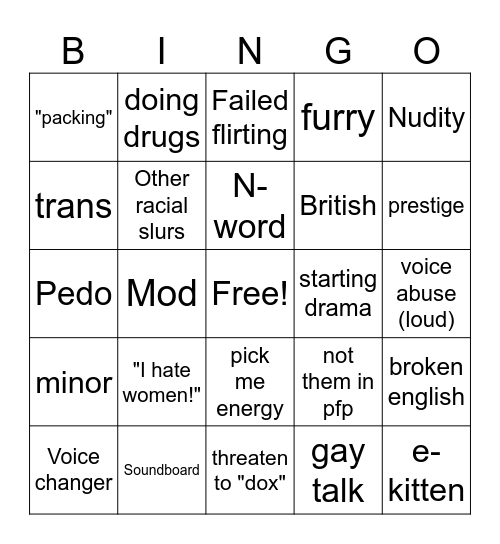 Discord Bingo Card