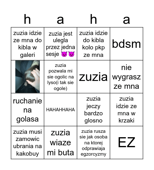 BINGO JA I ZUZIA Bingo Card