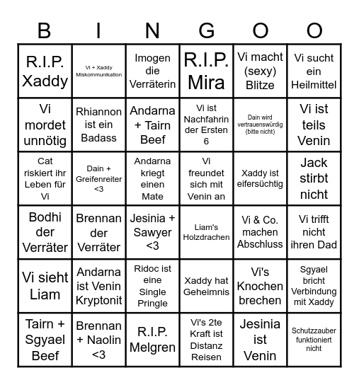 ONYX STORM Bingo Card