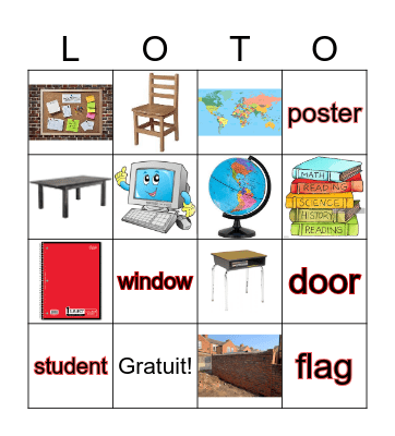 ECOLE Bingo Card