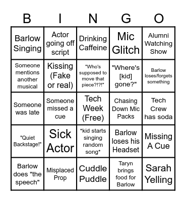 Tech Week BINGO Card