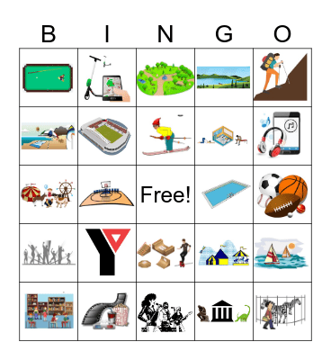 Leisure & Recreation Bingo Card