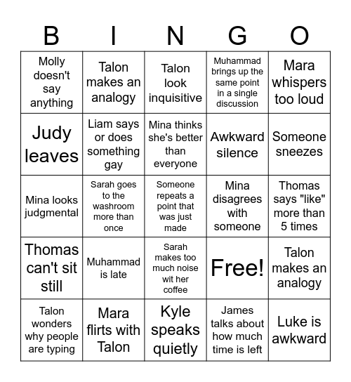 Cybercrime Bingo Card