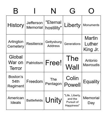 Bingo Card