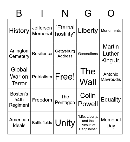 Bingo Card