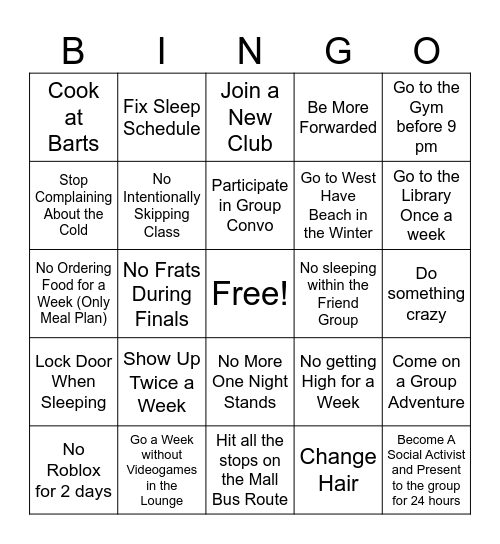 Chris Edwards Bingo Card