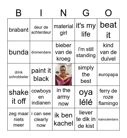 HEMA muziekbingo Card