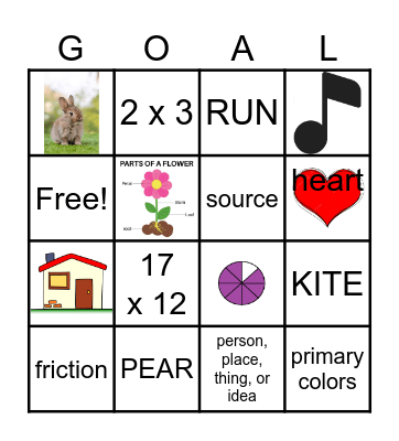 Knowledge Quest:  BINGO Card