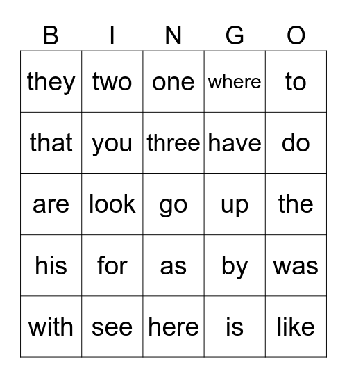 My View Q1 1st Bingo Card