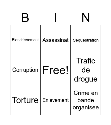 Pete Costa Bingo Card