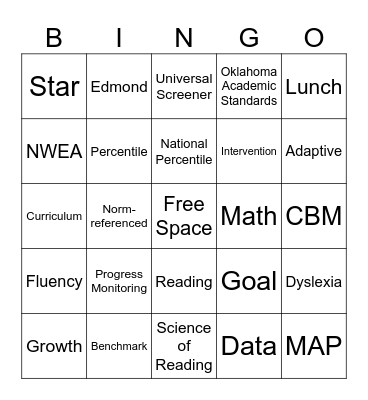 Elementary Screener Committee Bingo Card