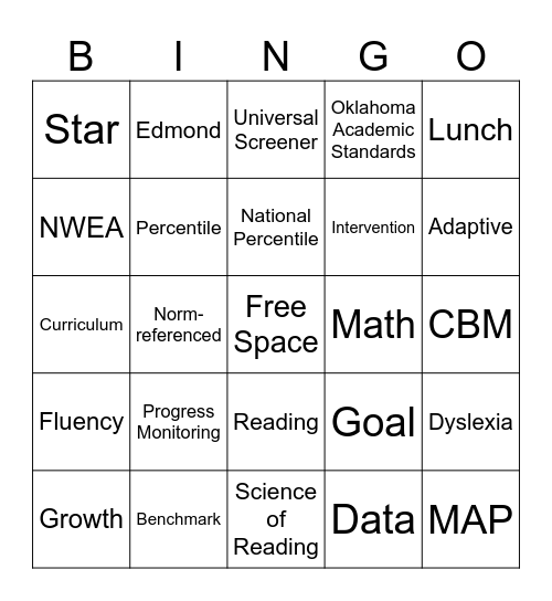 Elementary Screener Committee Bingo Card