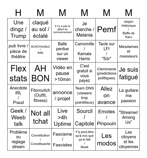 23/01 SUPER SMASH BINGO CLEMO Bingo Card