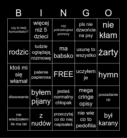 ECPU BINGO Card