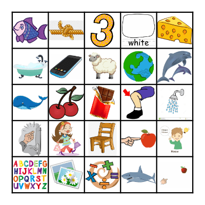 Digraphs Bingo Card